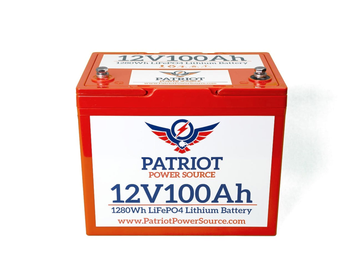 Patriot Power 12V 100AH Lithium Battery Patriot Power Source