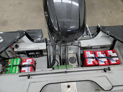 Patriot Power Source batteries on a boat