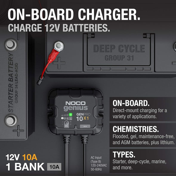 NOCO 10A LITHIUM BATTERY SMART CHARGER